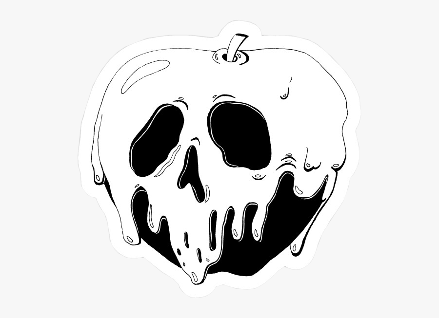 Poison Apple - Poison Apple Line Art, Transparent Clipart