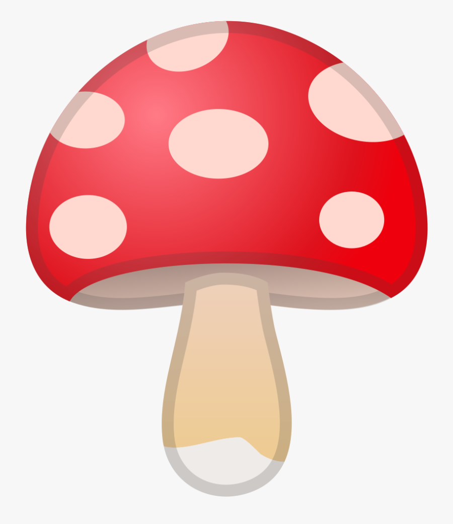 Mushroom,red,polka Art - Mushroom Icon Png, Transparent Clipart