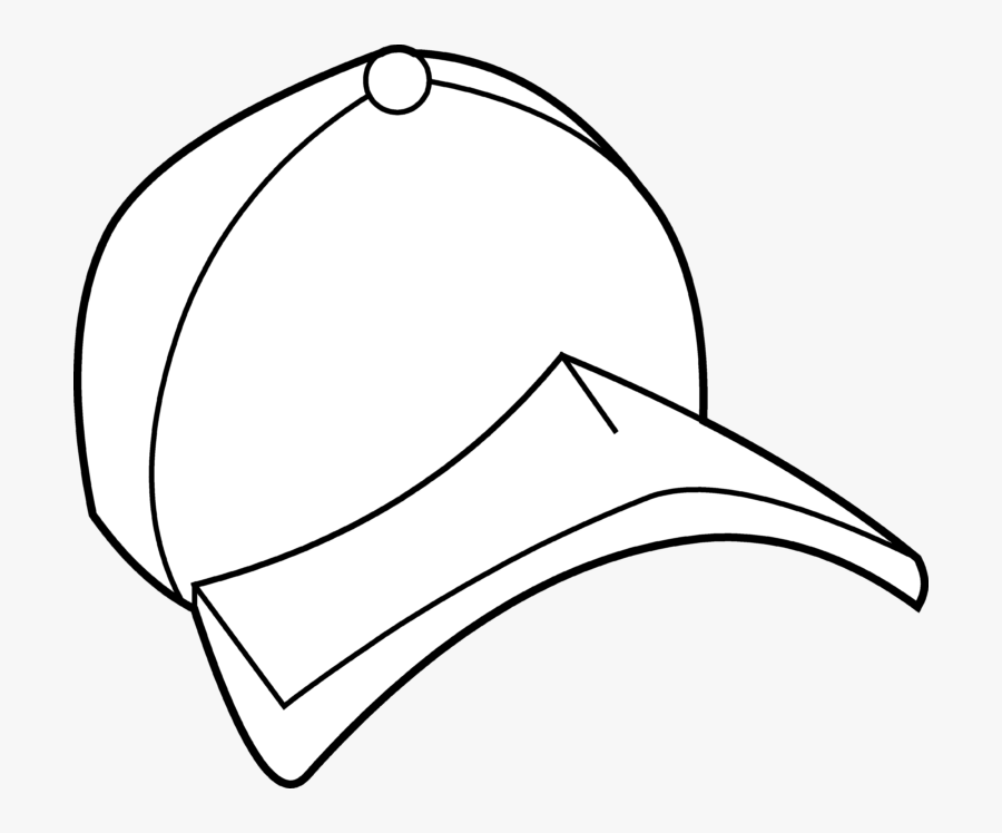 Baseball Hat Baseball Cap Coloring Page Free Clip Art - Clip Art, Transparent Clipart