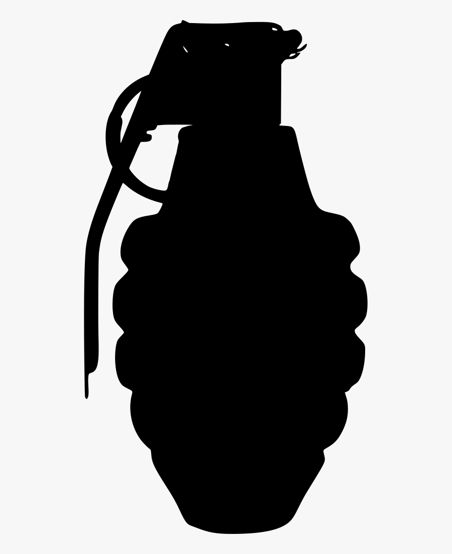 Transparent Grenade Silhouette Png - Hande Grenade Silhouette , Free ...