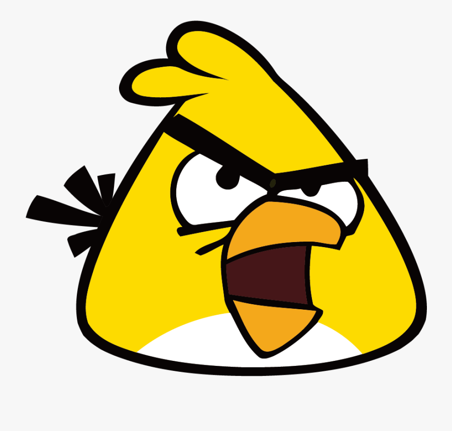 Yellow Angry Bird Cartoon, Transparent Clipart