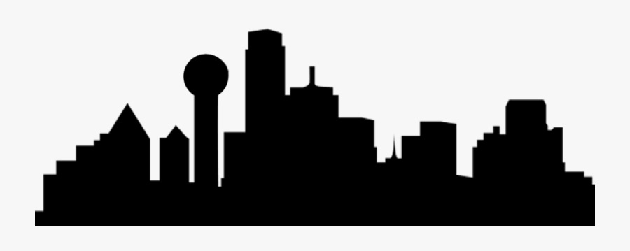 Dallas/fort Worth International Airport Skyline Clip - City Of Dallas Silhouette, Transparent Clipart