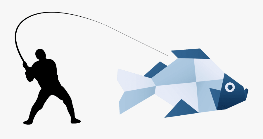 Human Fishing Logo, Transparent Clipart