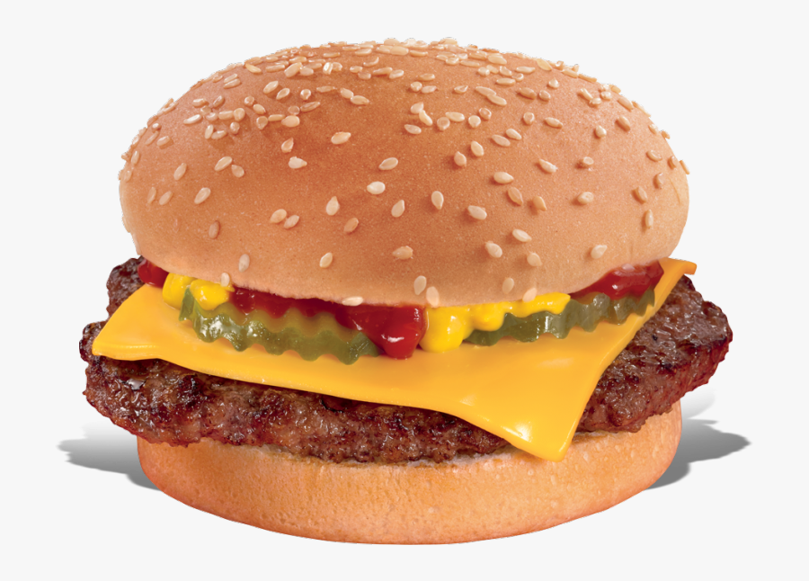 Cheeseburger Hamburger Chicken Fingers Hot Dog Dairy - Dairy Queen Single Cheeseburger, Transparent Clipart