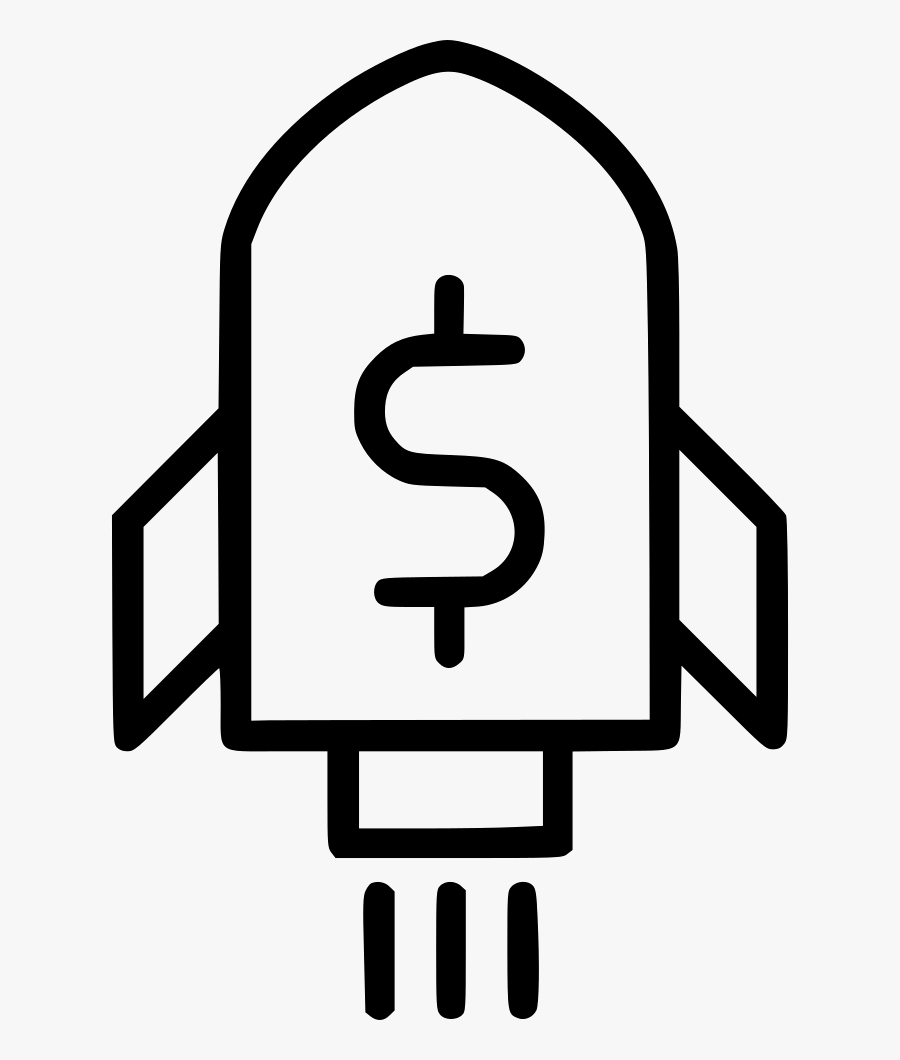 Rocket Dollar Sign Comments - Sign, Transparent Clipart