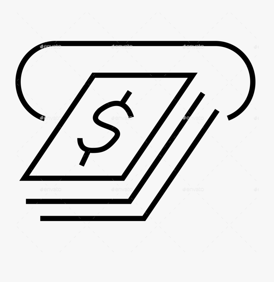 Transparent Finance Icon Png - Line Art, Transparent Clipart