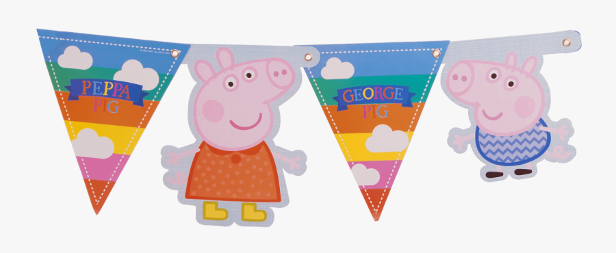 Peppa Pig Banner - Decoration Anniversaire Peppa Pig A Imprimer, Transparent Clipart