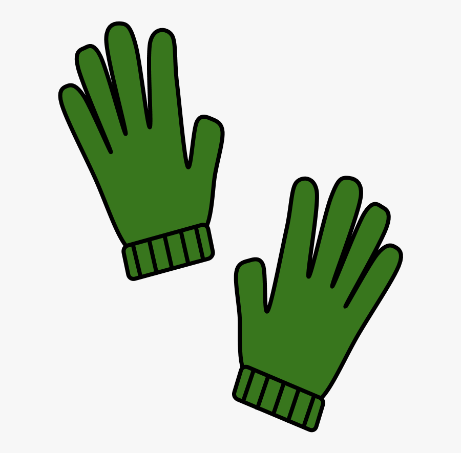 Gloves, Green - Red Gloves Clipart, Transparent Clipart