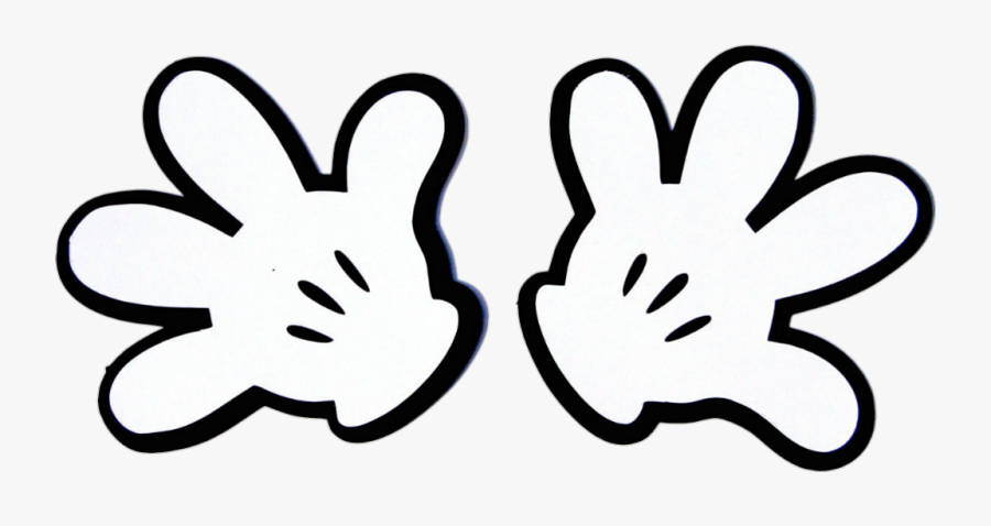 Hand M O Luvas Gloves Report Abuse - Mickey Mouse Gloves, Transparent Clipart