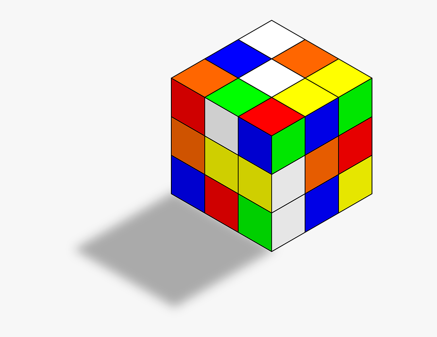 Rubix Cube Clipart Free Clip Art Images - Rubik's Cube Drawing, Transparent Clipart