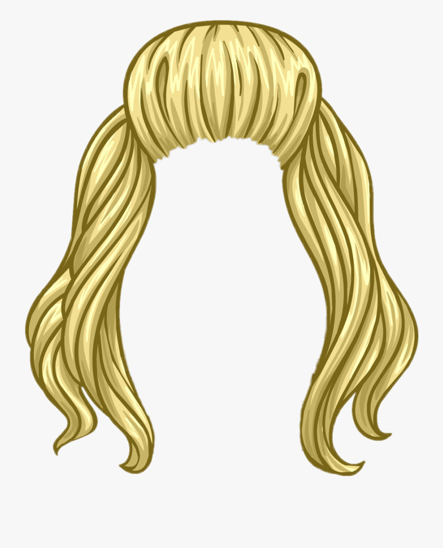 #wigs #wig #cream #hair - Lace Wig, Transparent Clipart