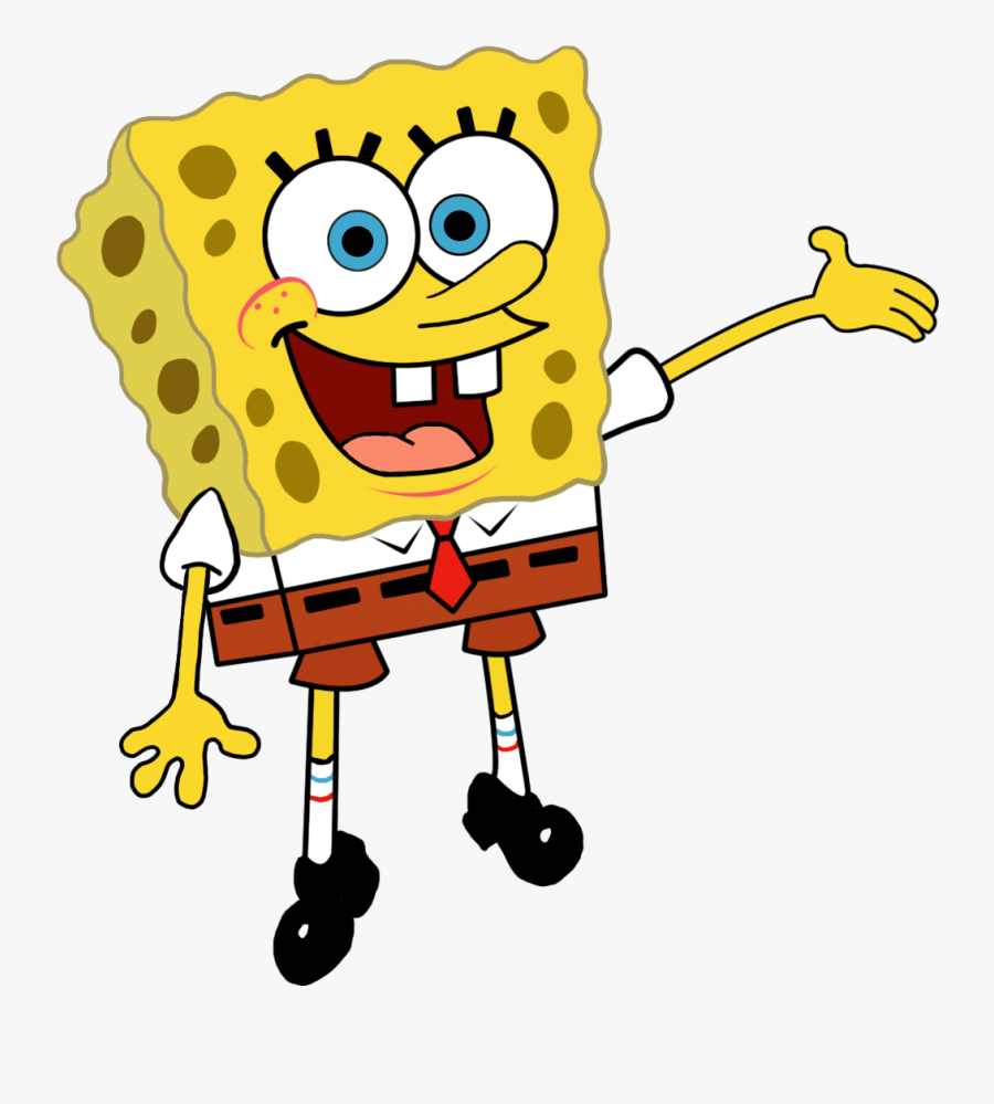 Transparent Sponge Clipart - Black Transparent Background Spongebob Png, Transparent Clipart