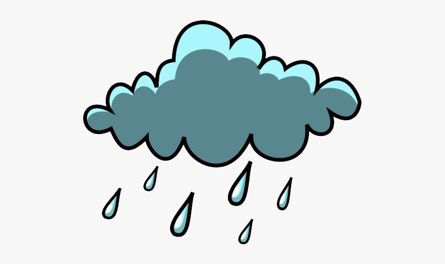 Cloud Clipart Rain Free Transparent Png - Rain Cloud Transparent Background, Transparent Clipart