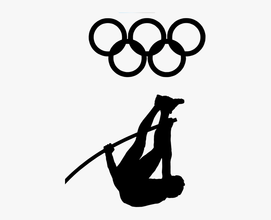 Pole Vault, Olympic Event, Track And Field, Pole, Vault - Pole Vault Olympic Symbol, Transparent Clipart