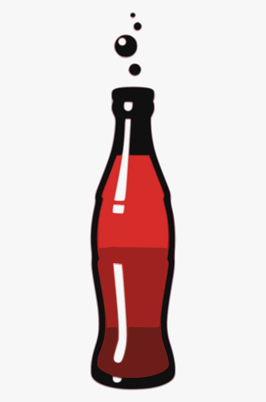 Soda Bottle Clip Art Clipart Bottle With Soda - Clip Art Soda Bottle, Transparent Clipart