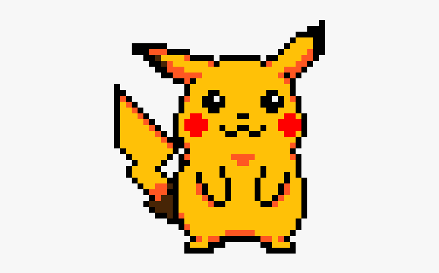 Pixel Art Grid Pikachu, Transparent Clipart