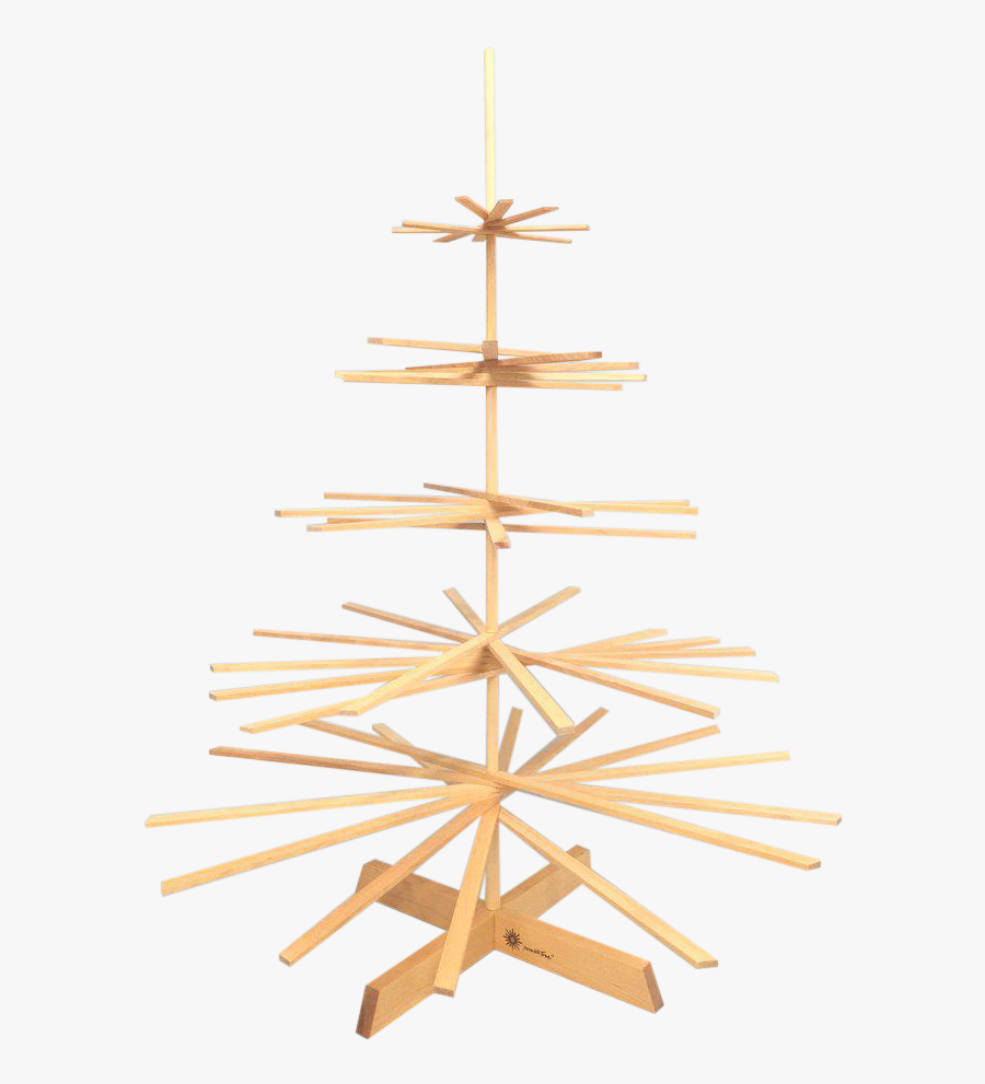 Clip Art Minimalist Modern Eco Wood - Christmas Tree, Transparent Clipart