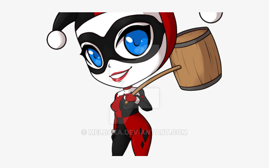 Harley Quinn Clipart Old - Cartoon Harley Quinn Drawing, Transparent Clipart