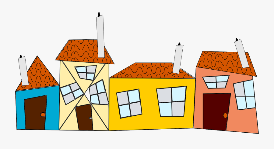 Neighbors Neighborhood Road Free Picture - Terraced House Clipart Png, Transparent Clipart