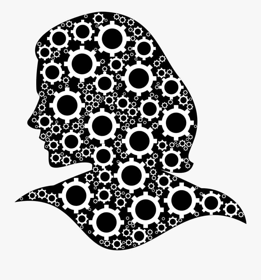 Transparent Brain Clipart Black And White - Colorful Pic Of Head, Transparent Clipart