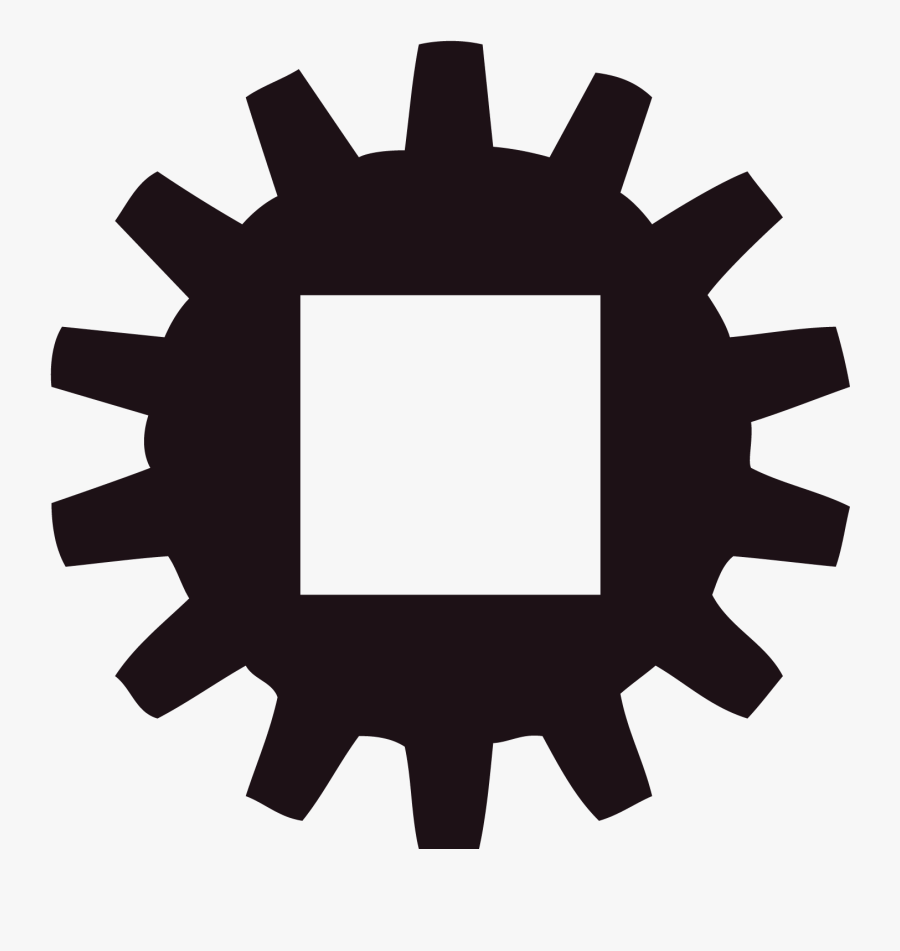 Gear Badge - Machine Vision Dimension Measurement, Transparent Clipart