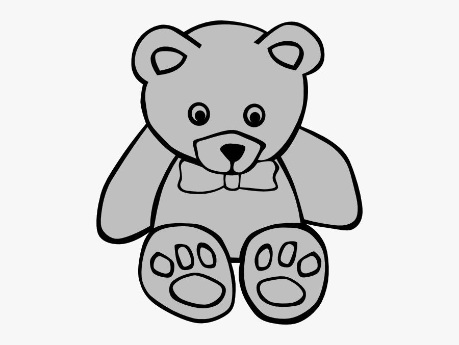 Stuffed Animal Clipart Black And White, Transparent Clipart