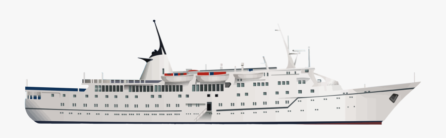 Ocean Liner,watercraft,motor Ship - Cruiseferry, Transparent Clipart
