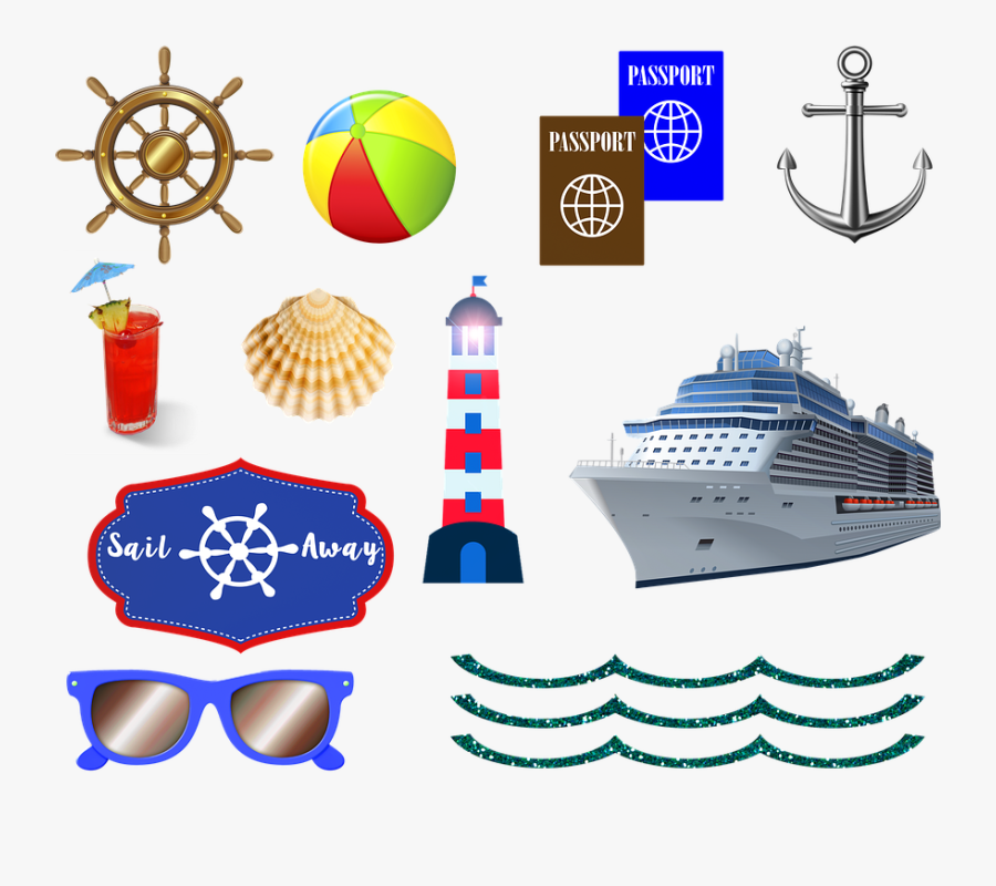 Transparent Cruise Ship Clipart - Cruise Passport, Transparent Clipart