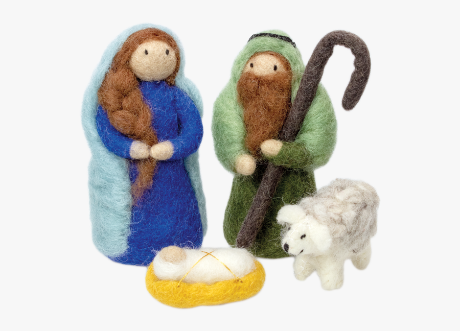 Holy Night Felt Nativity - Cartoon, Transparent Clipart