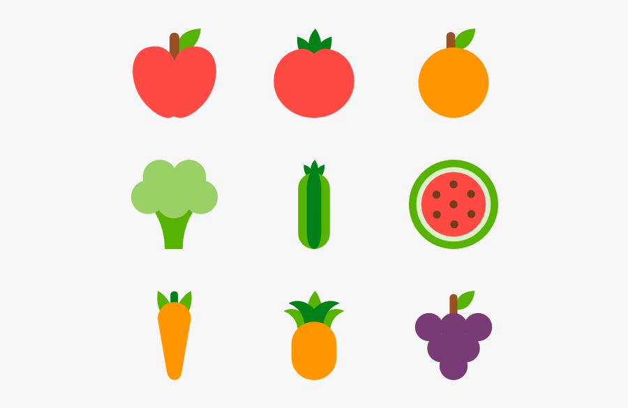 Transparent Fruits And Vegetables Clipart Png, Transparent Clipart