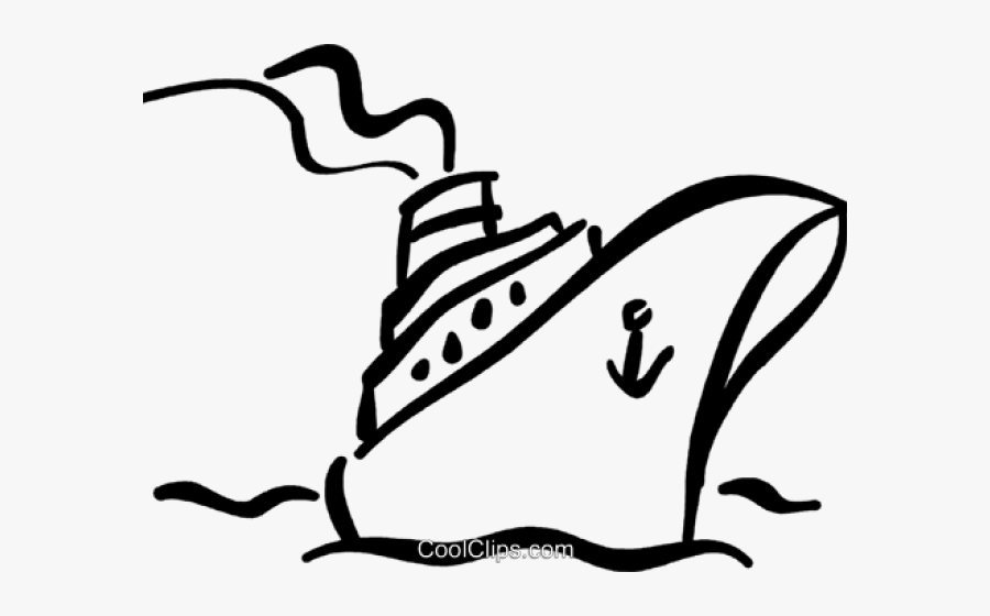 Cruise Ship Outline Clip Art - Cruise Ship Silhouette Svg, Transparent Clipart