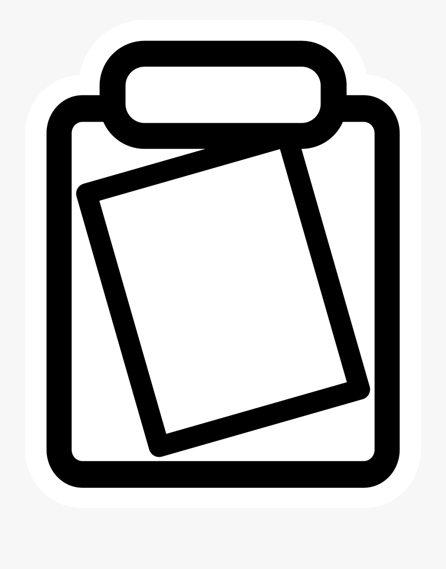 Mono Tool Clipboard - Icon, Transparent Clipart