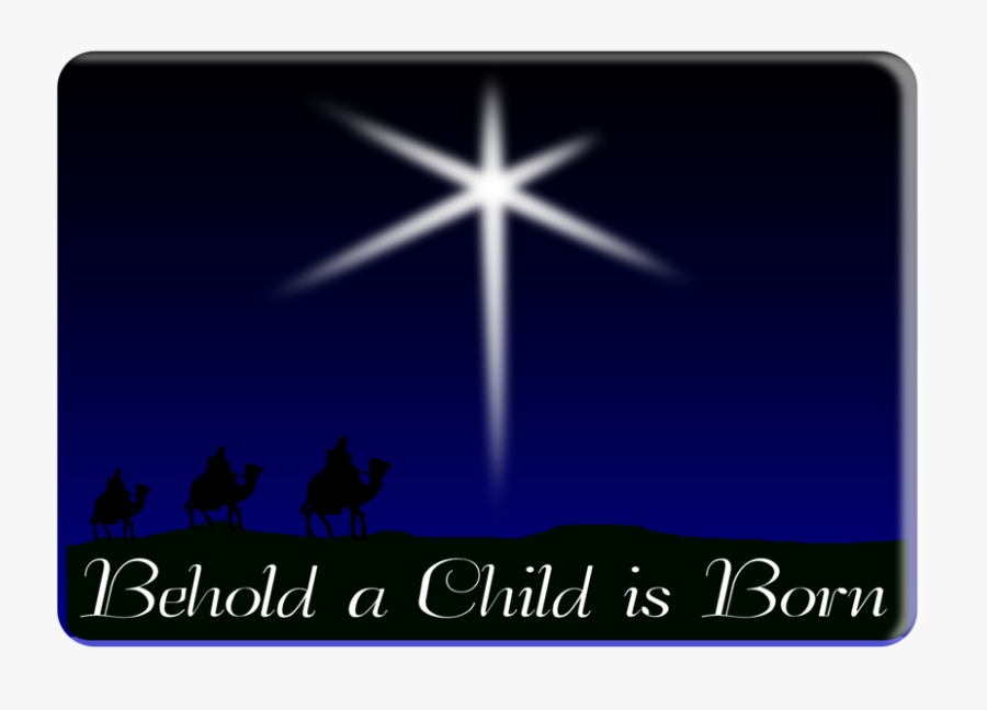 Behold A Child Is Born - Cross, Transparent Clipart