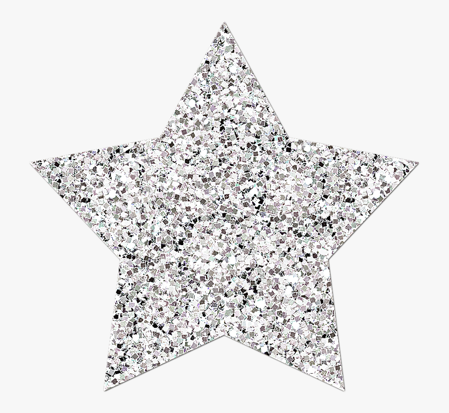 Transparent Glitter Stars Png - Silver Glitter Star Clipart, Transparent Clipart