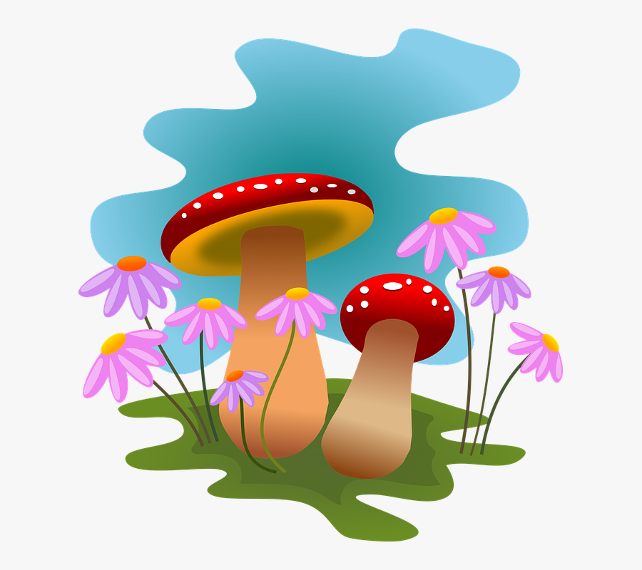 Transparent Forest Clipart Backgrounds - Clipart Mushrooms Png, Transparent Clipart
