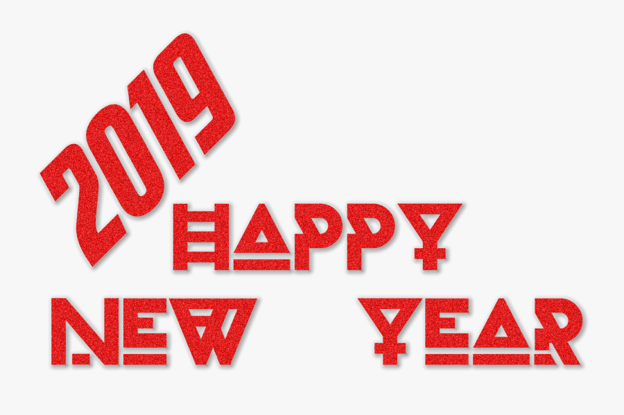 Happy New Year 2019 Transparent Image - Transparent New Year Happy 2019 Png, Transparent Clipart