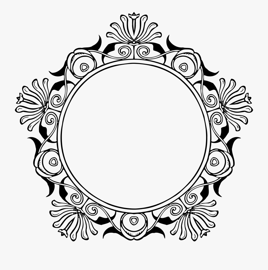 Vector Mirror Elegant - Design Circle Vector Png, Transparent Clipart