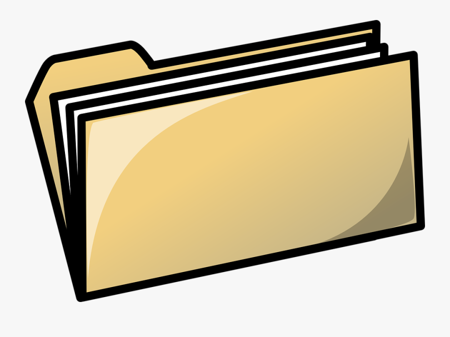 Folder Office Files Corporate Document Paperwork - Folder Clipart, Transparent Clipart