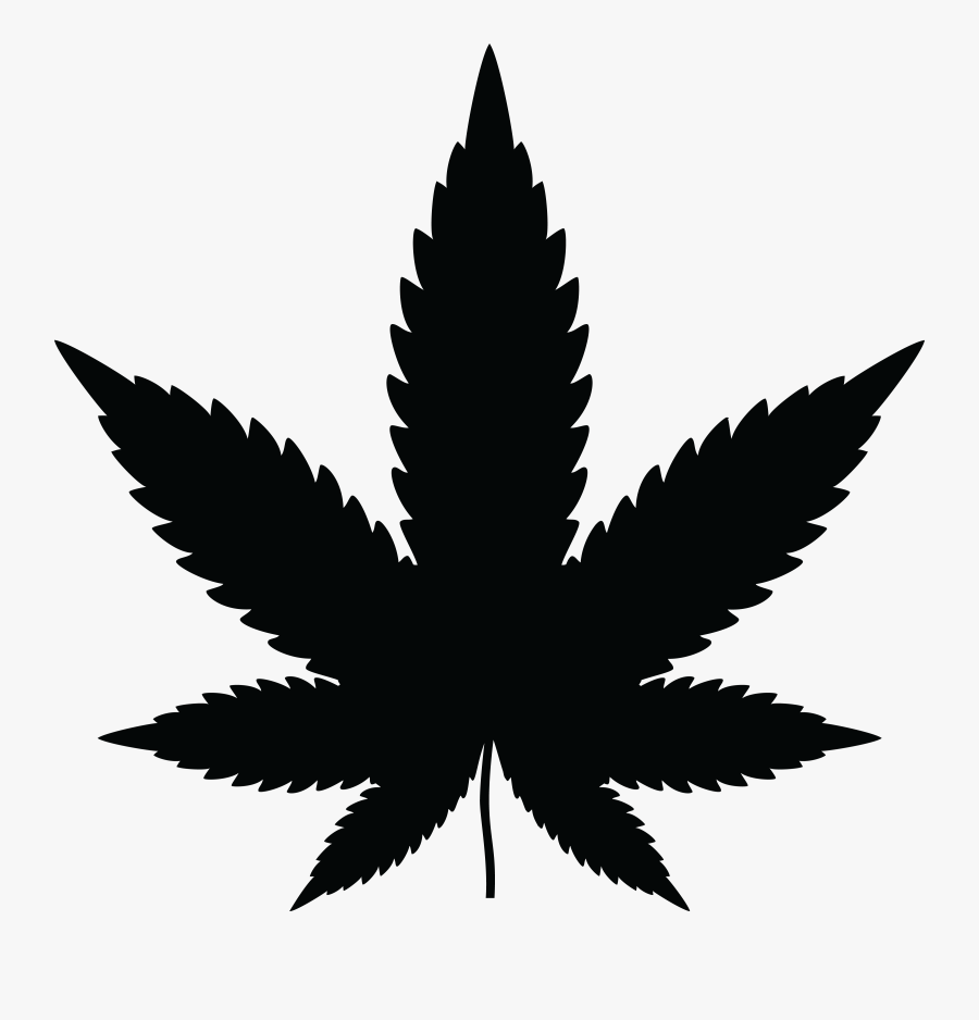 Marijuana Leaf Silhouette Clipart Free Downloads - Marijuana Leaf Silhouette, Transparent Clipart
