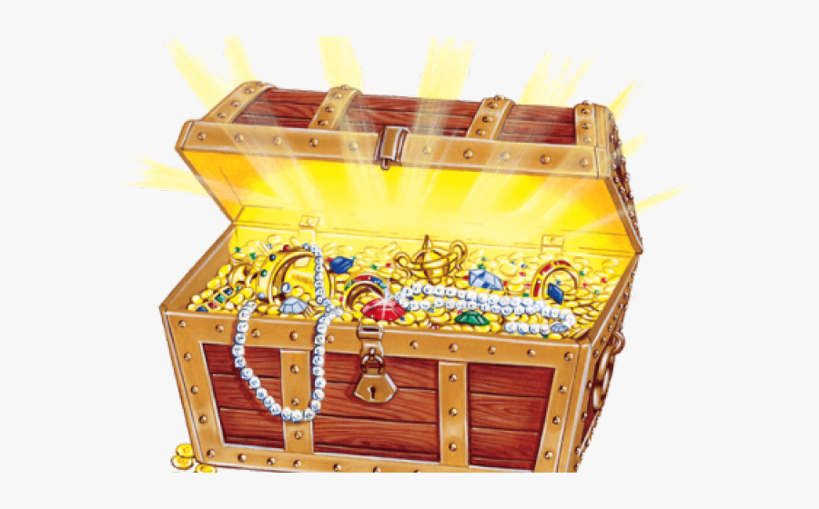 Transparent Treasure Chest Clipart - Treasure Hunt Box, Transparent Clipart