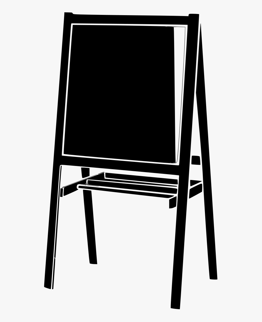 Clipart Chalkboard Easel - Transparent Chalkboard Easel Clipart, Transparent Clipart