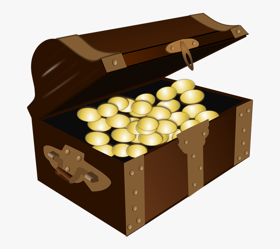 Gold Coin Box Pic Png, Transparent Clipart