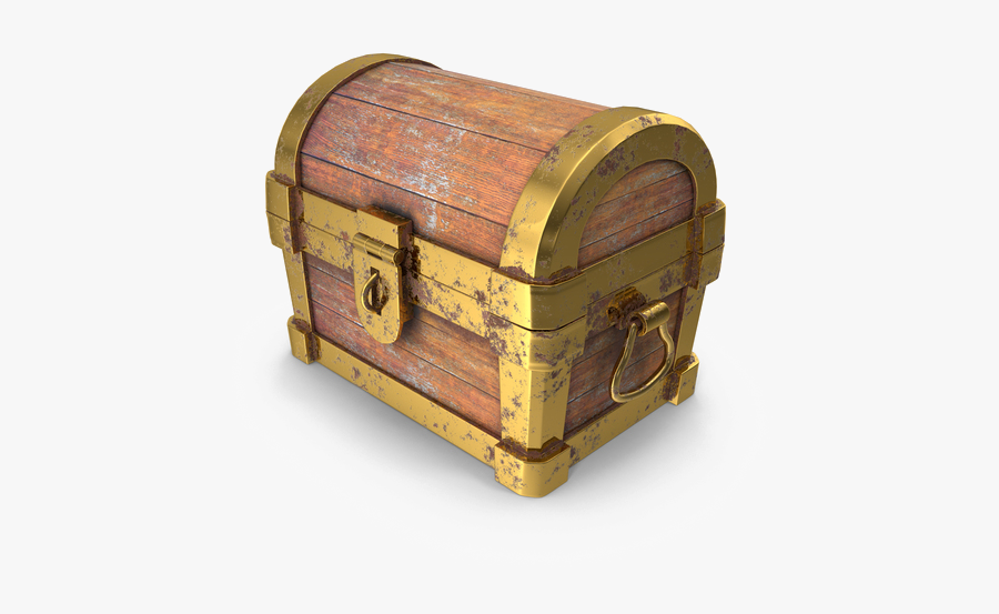Treasure Chest Png - Closed Treasure Chest Drawing, Transparent Clipart