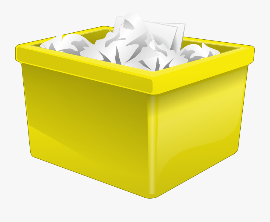 Kiste Clipart - Box With Papers Clipart, Transparent Clipart
