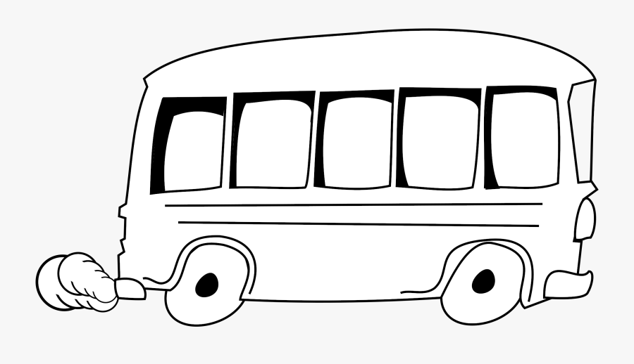 Outline Clipart School Bus - Outline Of A Bus, Transparent Clipart