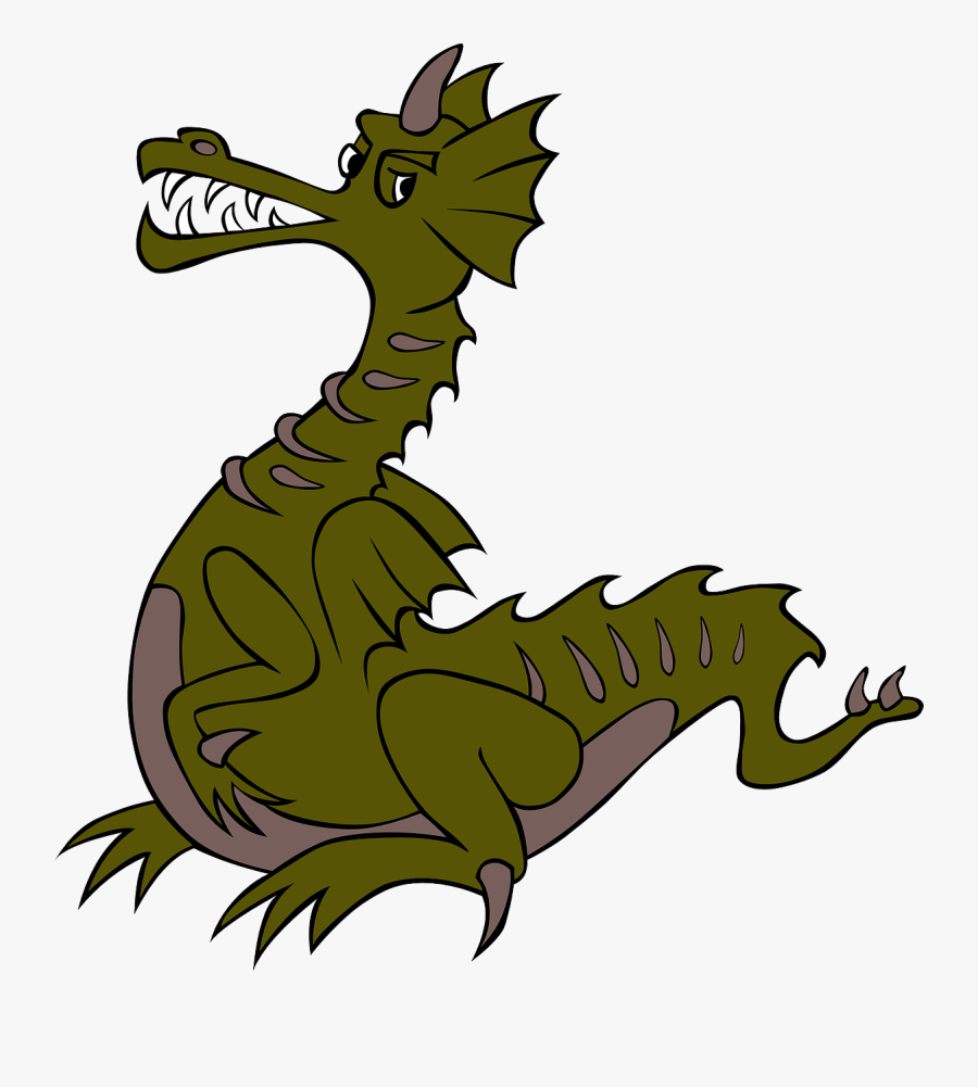 Dragon Ball Clip Art - Green Dragon Cartoon Png, Transparent Clipart