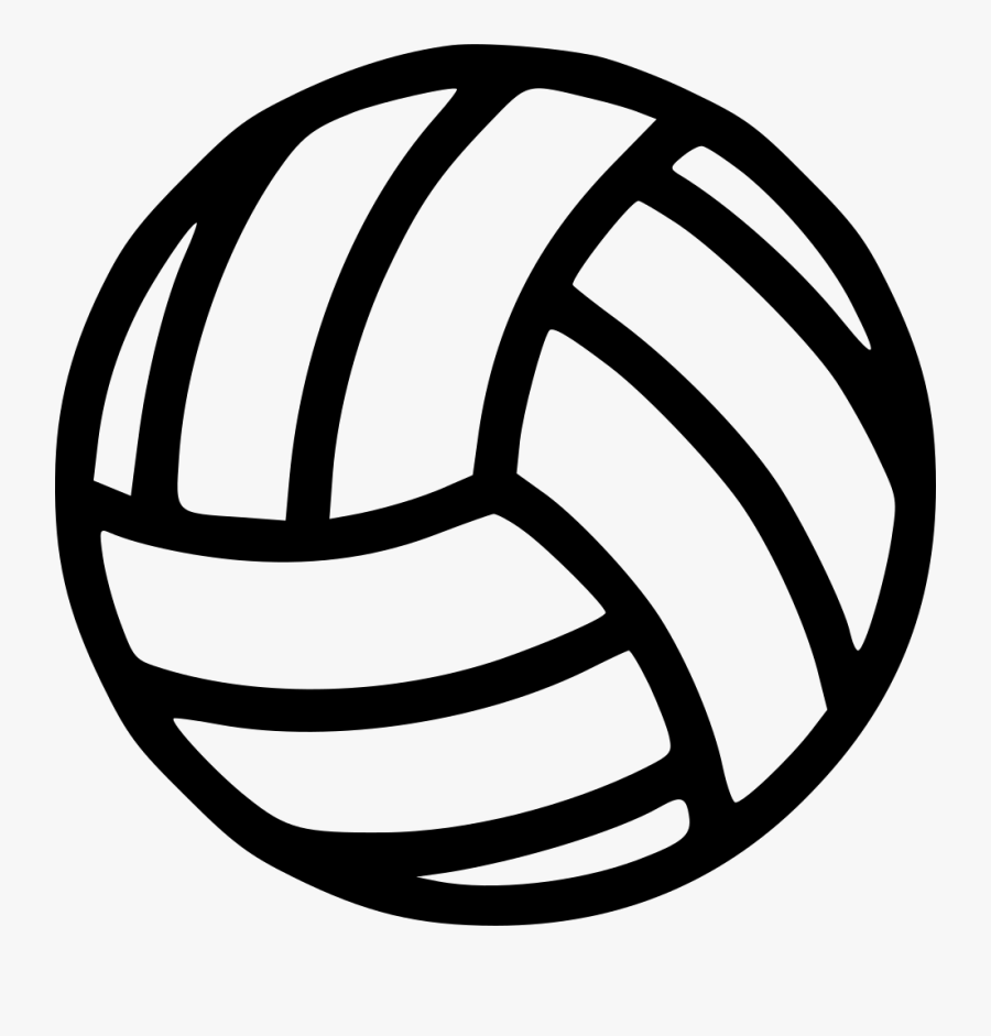 Transparent Volleyball Clipart Black And White - Volley Ball Clip Art, Transparent Clipart