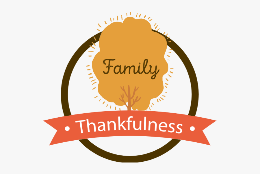 Happy Thanksgiving Clipart Thankful Family - Illustration, Transparent Clipart