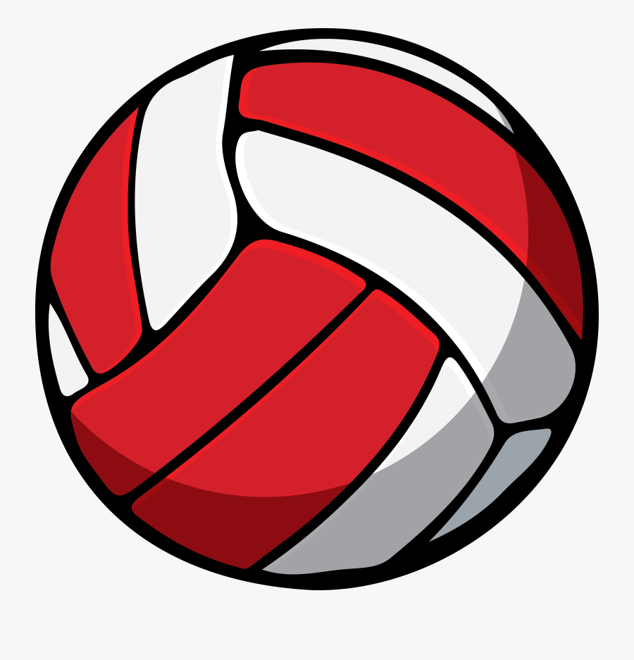 Volleyball Clip Art Red, Transparent Clipart