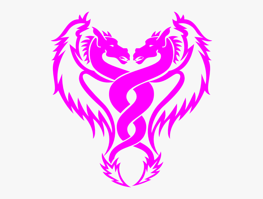 Transparent Dragon Vector Png - Logo The Pink Dragon, Transparent Clipart